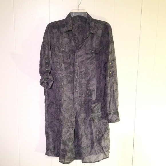 Leightweight Tunic Shirt Dress L - Picture 2 of 4